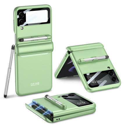 GKK Magnetic Full Coverage Phone Flip Case with Pen, For Samsung Galaxy Z Flip4