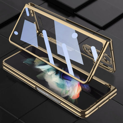 GKK Integrated Electroplating + Glass Full Coverage Phone Case, For Samsung Galaxy Z Fold4