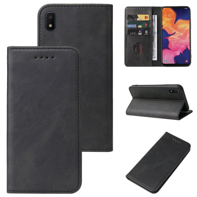 Magnetic Closure Leather Phone Case, For Samsung Galaxy A02 / M02, For Samsung Galaxy A03s 166mm, For Samsung Galaxy A10e, For Samsung Galaxy A11, For Samsung Galaxy A12 5G, For Samsung Galaxy A13 4G, For Samsung Galaxy A22 5G JP Version               ...