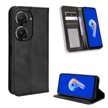 Magnetic Buckle Retro Texture Leather Phone Case, For Tecno Pova3, For Tecno Spark 9 Pro, For ASUS ROG Phone 6 / 6 Pro, For ASUS Zenfone 9, For Huawei nova Y90, For Cubot X50