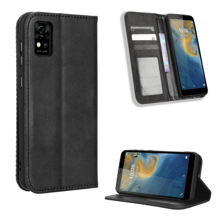 Magnetic Buckle Retro Texture Leather Phone Case, For Honor X40i, For Samsung Galaxy Z Fold4 5G, For HotPepper Serrano3, For OnePlus 10T 5G / Ace Pro 5G, For ZTE Avid 589 Z5158, For ZTE Nubia Red Magic 7S Pro