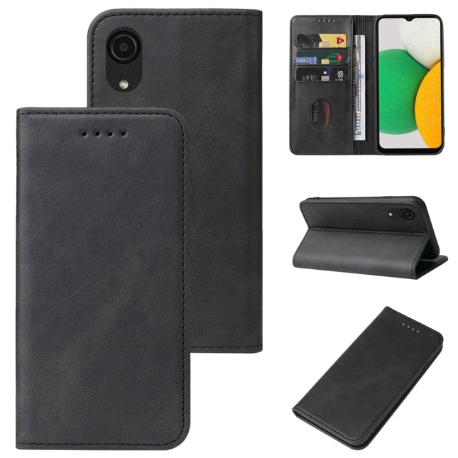Magnetic Closure Leather Phone Case, For Samsung Galaxy A03 Core, For Samsung Galaxy A41 SC-41A, For Samsung Galaxy F62 / M62, For Samsung Galaxy M01, For Samsung Galaxy M11, For Samsung Galaxy A01, For Samsung Galaxy A02s EU Version