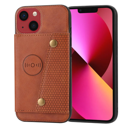 Double Buckle Card Slots PU+TPU Phone Case, For iPhone 14, For iPhone 14 Plus, For iPhone 14 Pro, For iPhone 14 Pro Max