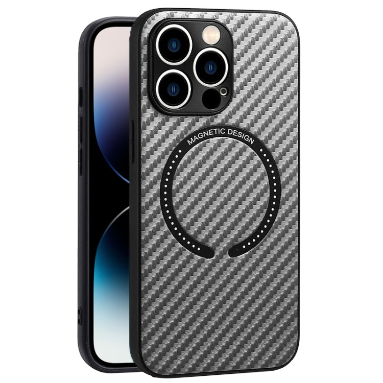 Carbon Fiber Texture MagSafe Magnetic Phone Case