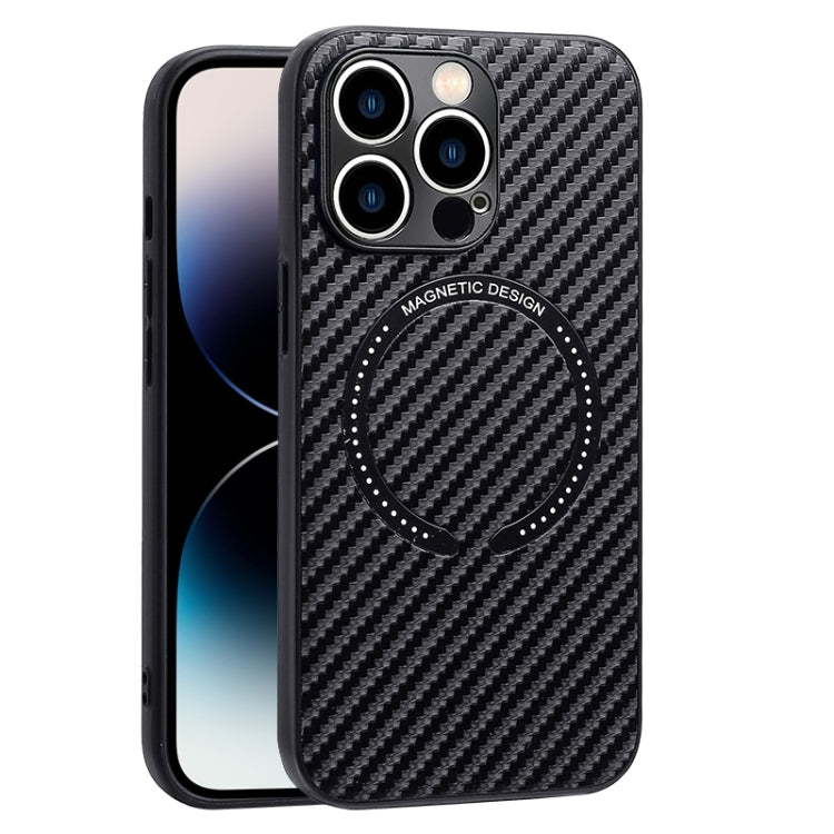 Carbon Fiber Texture MagSafe Magnetic Phone Case