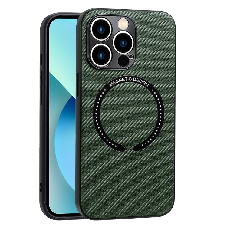 Carbon Fiber Texture MagSafe Magnetic Phone Case, For iPhone 12 Pro, For iPhone 12 Pro Max, For iPhone 11, For iPhone 11 Pro, For iPhone 11 Pro Max
