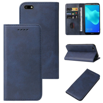 Magnetic Closure Leather Phone Case, For Huawei Y5 Lite 2018, For Huawei Y7 2018, For Huawei Y7 Prime 2019, For Huawei Y9 2019, For Huawei Y9 Prime 2019, For Huawei Enjoy 9