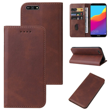 Magnetic Closure Leather Phone Case, For Huawei Y5 Lite 2018, For Huawei Y7 2018, For Huawei Y7 Prime 2019, For Huawei Y9 2019, For Huawei Y9 Prime 2019, For Huawei Enjoy 9