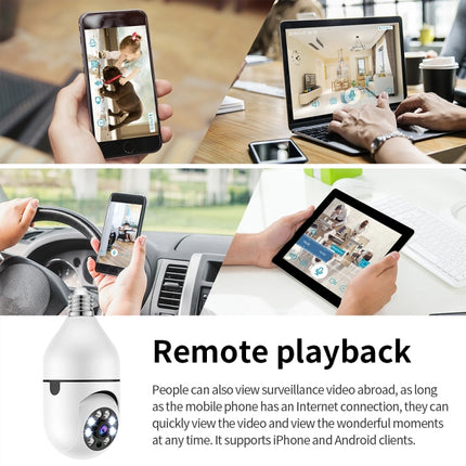 A6 2MP HD Light Bulb WiFi Camera Support Motion Detection/Two-way Audio/Night Vision/TF Card