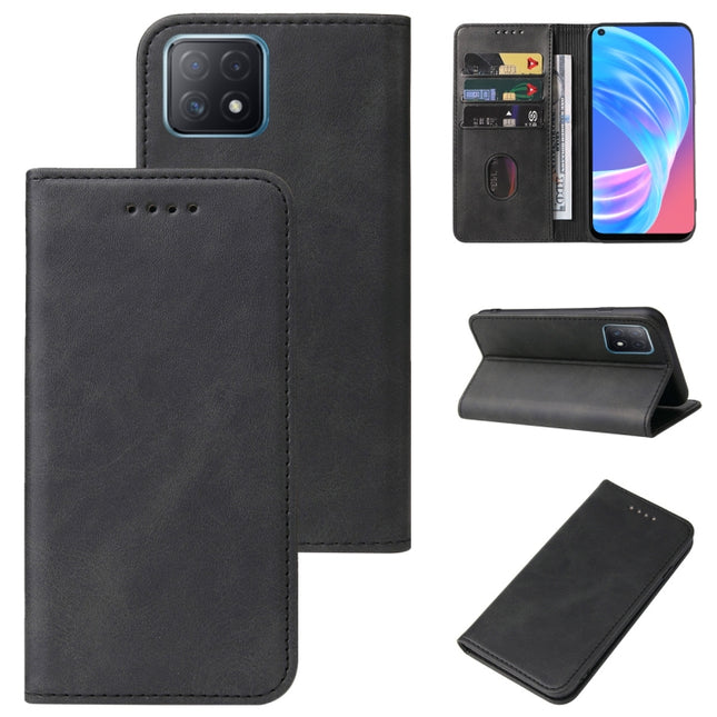 Magnetic Closure Leather Phone Case, For OPPO A73, For OPPO A73 5G, For OPPO A74 5G, For OPPO A91, For Realme 9 Pro, For Realme 9 Pro+, For OPPO Reno Z