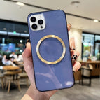 For iPhone 14 Pro / Transparent Dark Blue