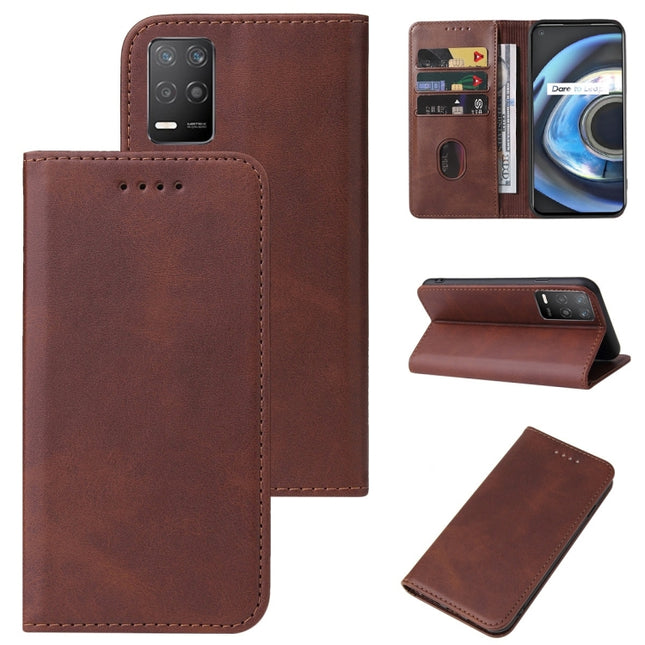 Magnetic Closure Leather Phone Case, For Realme Q3 5G, For OPPO A55s 5G / CPH2309, For OPPO A95 5G, For OPPO F17, For OPPO Find X2, For OPPO K7x, For OPPO Reno3 A JP Version, For OPPO Reno4