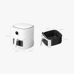 Original Xiaomi Mijia Smart Air Fryer Pro 4L OLED Screen Window Mijia APP Controlled, CN Plug, MAF04