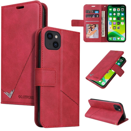 GQUTROBE Right Angle Leather Phone Case, For iPhone 13, For iPhone 13 mini, For iPhone 13 Pro, For iPhone 13 Pro Max