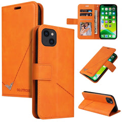 GQUTROBE Right Angle Leather Phone Case, For iPhone 13, For iPhone 13 mini, For iPhone 13 Pro, For iPhone 13 Pro Max