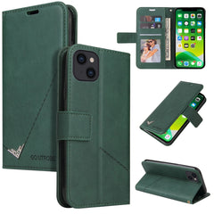 GQUTROBE Right Angle Leather Phone Case, For iPhone 13, For iPhone 13 mini, For iPhone 13 Pro, For iPhone 13 Pro Max