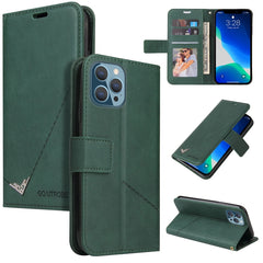 GQUTROBE Right Angle Leather Phone Case, For iPhone 13, For iPhone 13 mini, For iPhone 13 Pro, For iPhone 13 Pro Max