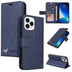 GQUTROBE Right Angle Leather Phone Case, For iPhone 13, For iPhone 13 mini, For iPhone 13 Pro, For iPhone 13 Pro Max