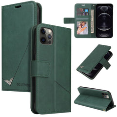GQUTROBE Right Angle Leather Phone Case, For iPhone 12 mini, For iPhone 12 Pro, For iPhone 12 Pro Max, For iPhone 11