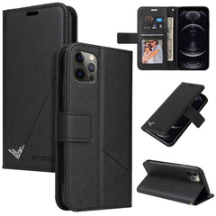GQUTROBE Right Angle Leather Phone Case, For iPhone 12 mini, For iPhone 12 Pro, For iPhone 12 Pro Max, For iPhone 11