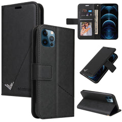 GQUTROBE Right Angle Leather Phone Case, For iPhone 12 mini, For iPhone 12 Pro, For iPhone 12 Pro Max, For iPhone 11