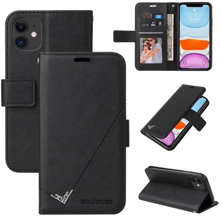 GQUTROBE Right Angle Leather Phone Case, For iPhone 11 Pro, For iPhone 11 Pro Max, For iPhone X / XS, For iPhone XR