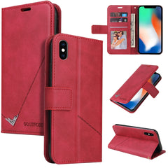 GQUTROBE Right Angle Leather Phone Case, For iPhone 11 Pro, For iPhone 11 Pro Max, For iPhone X / XS, For iPhone XR