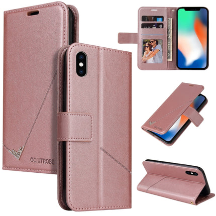 GQUTROBE Right Angle Leather Phone Case, For iPhone 11 Pro, For iPhone 11 Pro Max, For iPhone X / XS, For iPhone XR