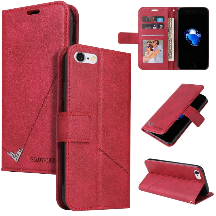 GQUTROBE Right Angle Leather Phone Case, For iPhone XS Max, For iPhone 7 Plus / 8 Plus, For iPhone 7 / 8 / SE 2020 / SE 2022, For iPhone 6 Plus / 6s Plus