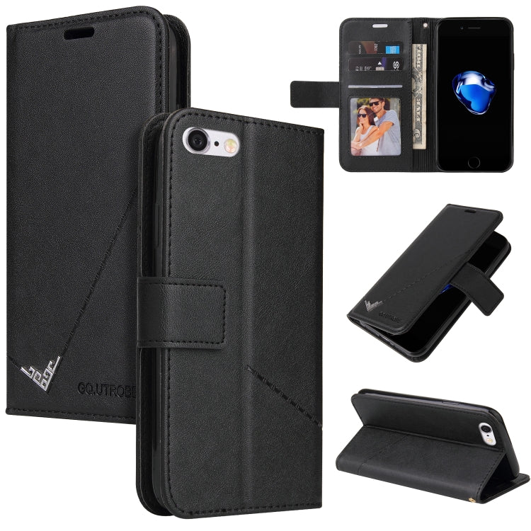 GQUTROBE Right Angle Leather Phone Case, For iPhone XS Max, For iPhone 7 Plus / 8 Plus, For iPhone 7 / 8 / SE 2020 / SE 2022, For iPhone 6 Plus / 6s Plus
