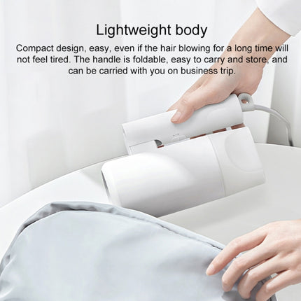 Secador de pelo eléctrico portátil de iones negativos Xiaomi Mijia H100 original, enchufe estadounidense, H100 (blanco), H100 (rosa)