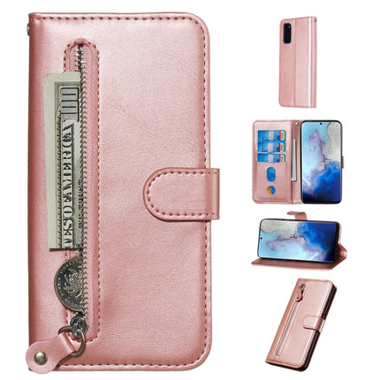 Fashion Calf Texture Zipper Horizontal Flip Leather Case with Stand & Card Slots & Wallet Function, For Galaxy S20 Ultra, For Galaxy S20, For Galaxy S20+