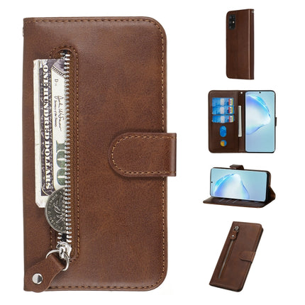 Fashion Calf Texture Zipper Horizontal Flip Leather Case with Stand & Card Slots & Wallet Function, For Galaxy S20 Ultra, For Galaxy S20, For Galaxy S20+
