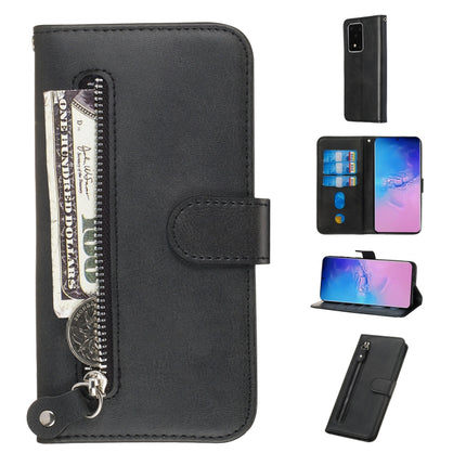 Fashion Calf Texture Zipper Horizontal Flip Leather Case with Stand & Card Slots & Wallet Function, For Galaxy S20 Ultra, For Galaxy S20, For Galaxy S20+