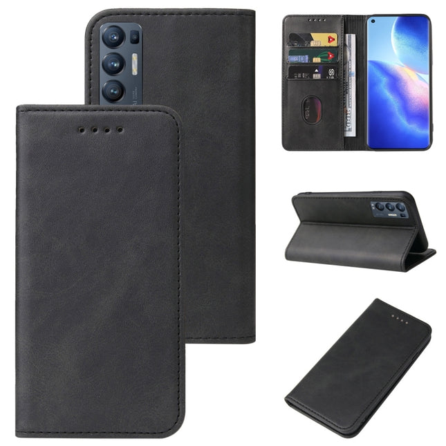 Magnetic Closure Leather Phone Case, For OPPO Find X3 Neo, For OPPO Find X5 Pro, For OPPO K5, For OPPO K9, For OPPO Reno3 5G, For OPPO Reno3 Youth, For OPPO Reno4 F, For OPPO Reno4 SE