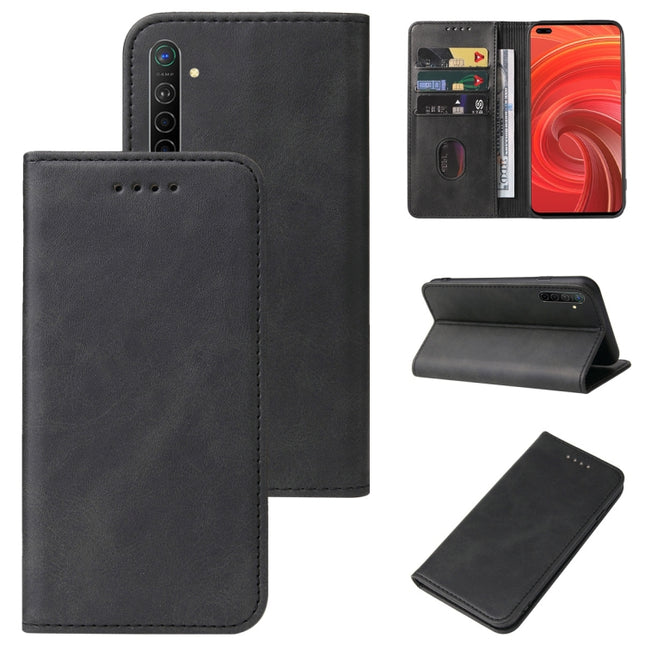 Magnetic Closure Leather Phone Case, For Realme X50 Pro 5G, For OPPO A57 4G, For OPPO A74 4G, For OPPO A92, For OPPO A94 5G, For OPPO A96 4G / A36 4G / A76 4G / K10 4G, For OPPO F15, For OPPO Find X3 Lite