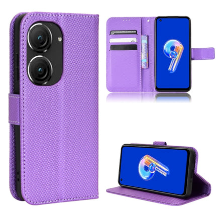 Diamond Texture Leather Phone Case, For Tecno Pova 3, For ASUS ROG Phone 6 / 6 Pro, For ASUS Zenfone 9, For Huawei nova Y90