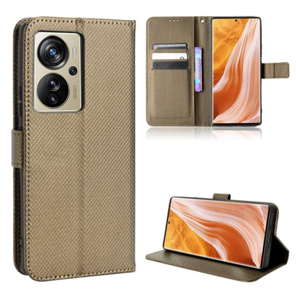 Diamond Texture Leather Phone Case, For ZTE Axon 40 Pro