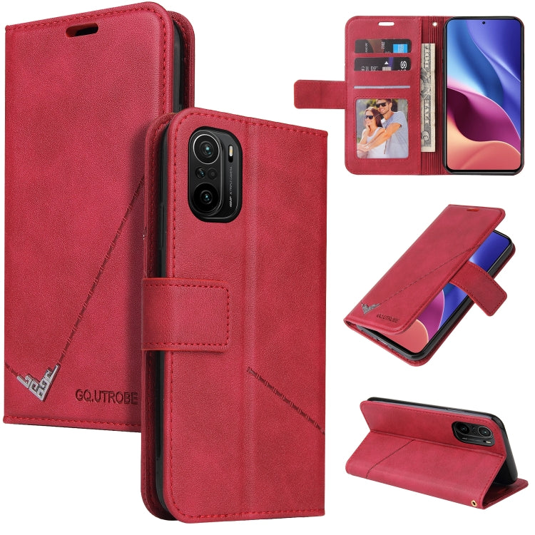 GQUTROBE Right Angle Leather Phone Case, For Xiaomi Poco F3, For Xiaomi Mi 11, For Xiaomi Mi 10T Lite 5G, For Xiaomi Mi Note 10