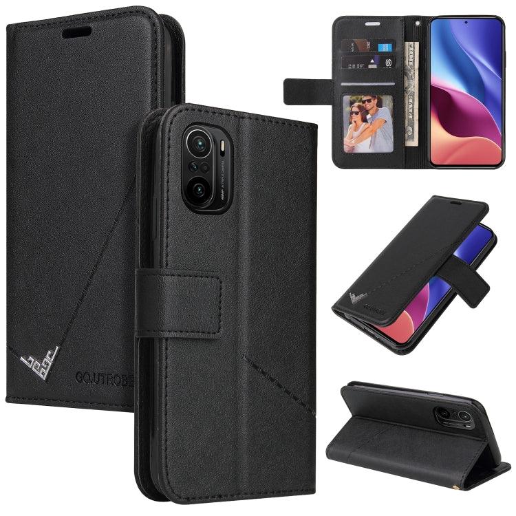 GQUTROBE Right Angle Leather Phone Case, For Xiaomi Poco F3, For Xiaomi Mi 11, For Xiaomi Mi 10T Lite 5G, For Xiaomi Mi Note 10