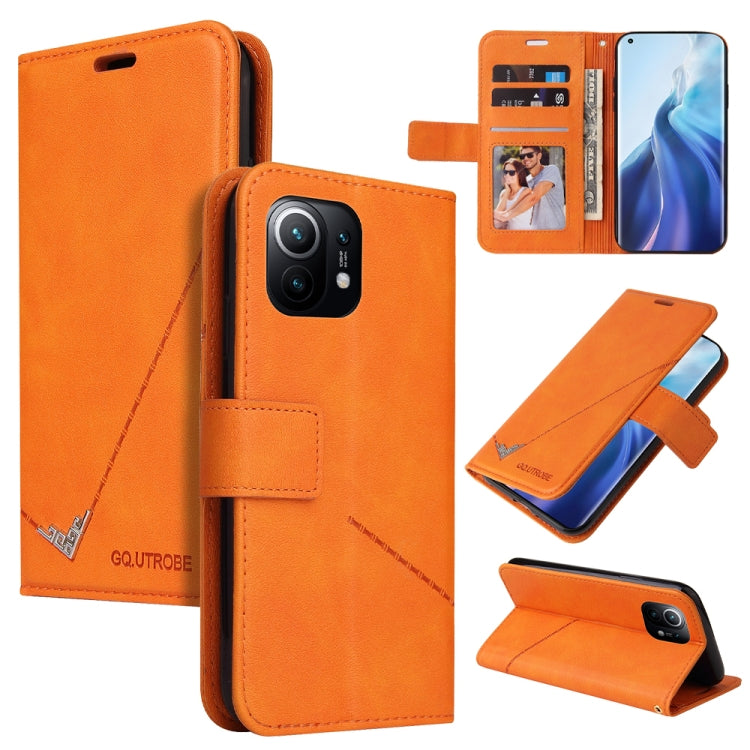 GQUTROBE Right Angle Leather Phone Case, For Xiaomi Poco F3, For Xiaomi Mi 11, For Xiaomi Mi 10T Lite 5G, For Xiaomi Mi Note 10