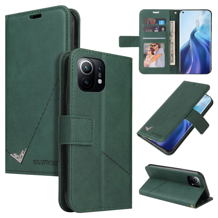 GQUTROBE Right Angle Leather Phone Case, For Xiaomi Poco F3, For Xiaomi Mi 11, For Xiaomi Mi 10T Lite 5G, For Xiaomi Mi Note 10