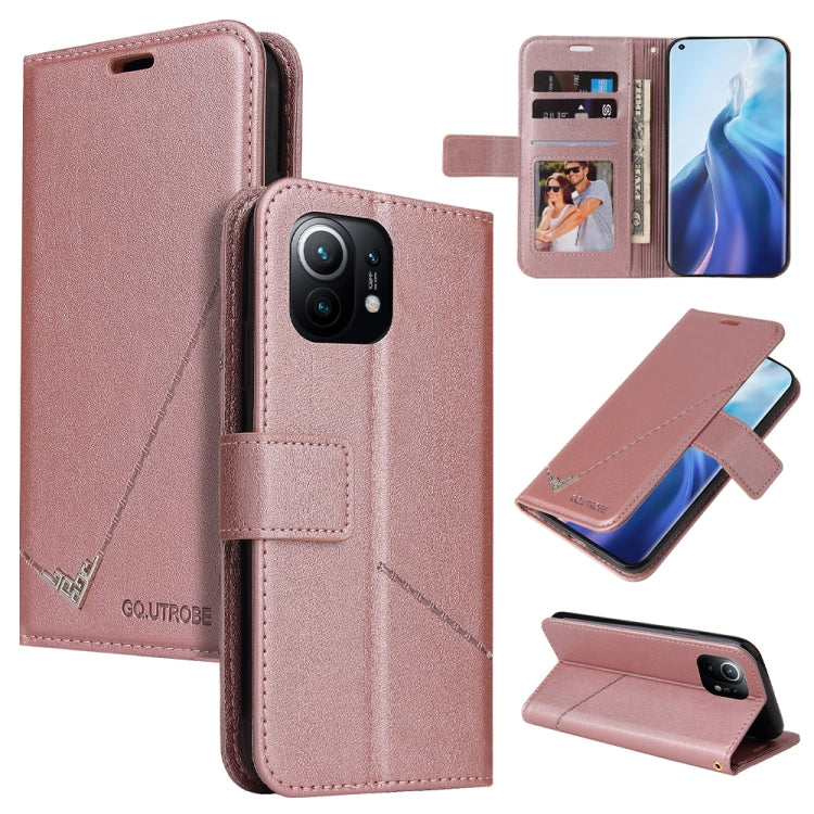 GQUTROBE Right Angle Leather Phone Case, For Xiaomi Poco F3, For Xiaomi Mi 11, For Xiaomi Mi 10T Lite 5G, For Xiaomi Mi Note 10