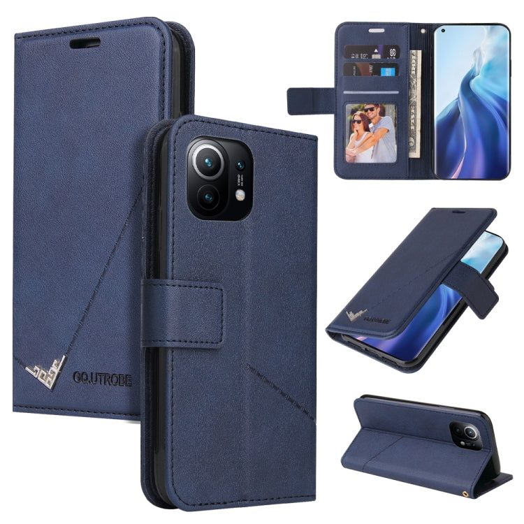 GQUTROBE Right Angle Leather Phone Case, For Xiaomi Poco F3, For Xiaomi Mi 11, For Xiaomi Mi 10T Lite 5G, For Xiaomi Mi Note 10