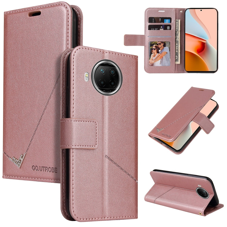 GQUTROBE Right Angle Leather Phone Case, For Xiaomi Poco F3, For Xiaomi Mi 11, For Xiaomi Mi 10T Lite 5G, For Xiaomi Mi Note 10