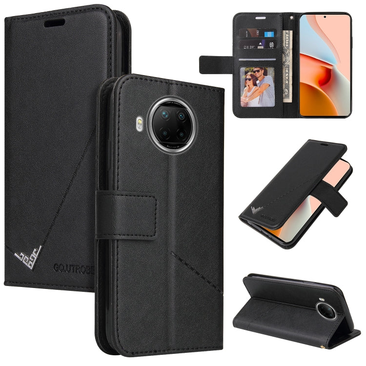 GQUTROBE Right Angle Leather Phone Case, For Xiaomi Poco F3, For Xiaomi Mi 11, For Xiaomi Mi 10T Lite 5G, For Xiaomi Mi Note 10