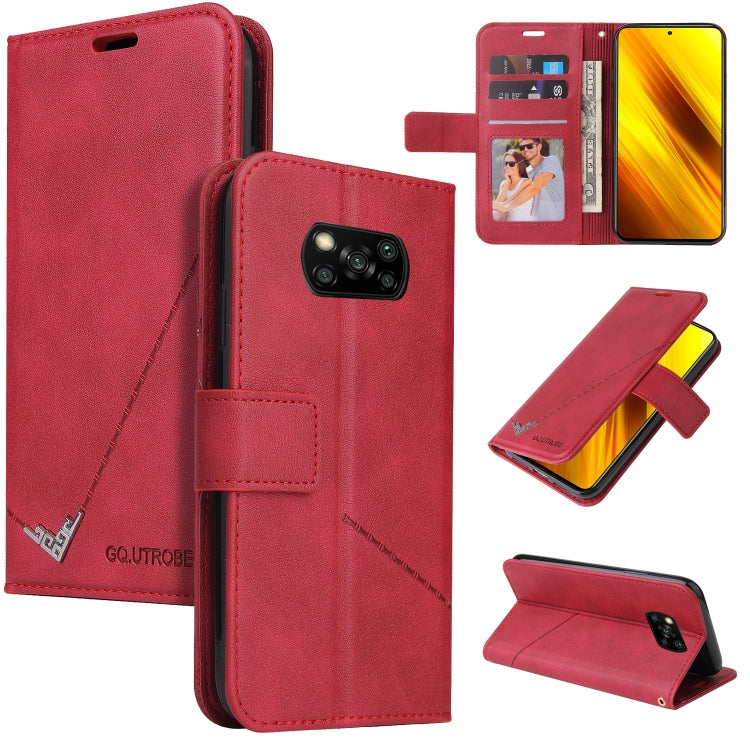 GQUTROBE Right Angle Leather Phone Case, For Xiaomi Poco X3 NFC, For Xiaomi Mi 10T 5G, For Xiaomi Mi 10 5G, For Xiaomi Mi 10 Ultra