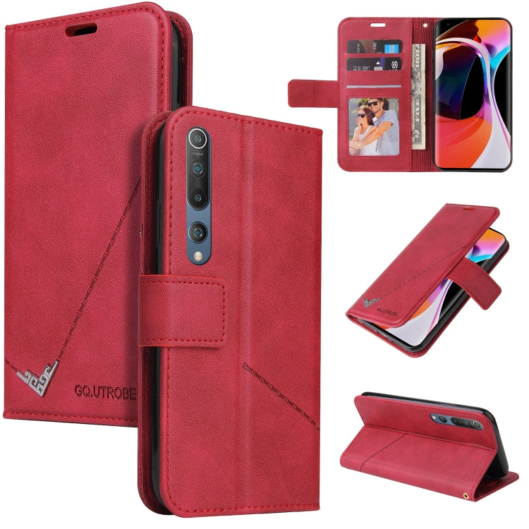 GQUTROBE Right Angle Leather Phone Case, For Xiaomi Poco X3 NFC, For Xiaomi Mi 10T 5G, For Xiaomi Mi 10 5G, For Xiaomi Mi 10 Ultra