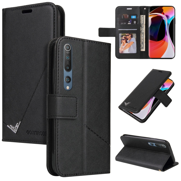 GQUTROBE Right Angle Leather Phone Case, For Xiaomi Poco X3 NFC, For Xiaomi Mi 10T 5G, For Xiaomi Mi 10 5G, For Xiaomi Mi 10 Ultra