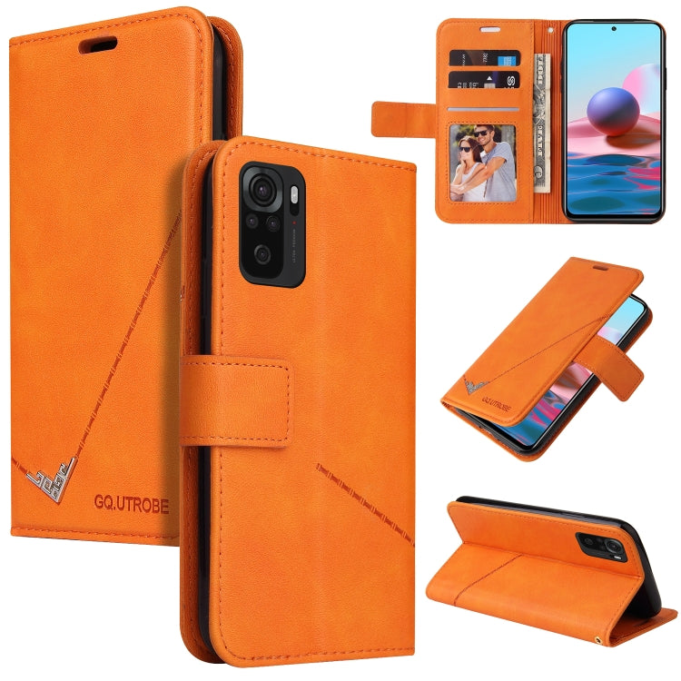 GQUTROBE Right Angle Leather Phone Case, For Xiaomi Redmi Note 10, For Xiaomi Redmi Note 9 5G, For Xiaomi Redmi 9T, For Xiaomi Redmi Note 9S